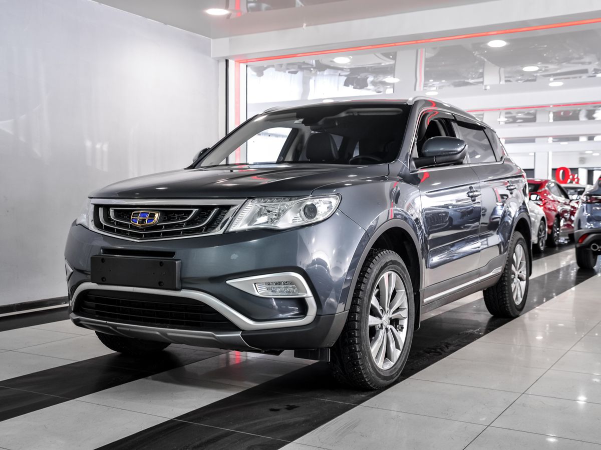 Купить БУ Geely Atlas 2018 года выпуска с пробегом 72 084 км в Москве,  продажа б/у Джили Atlas (серый) — Автосалон Trade Profi